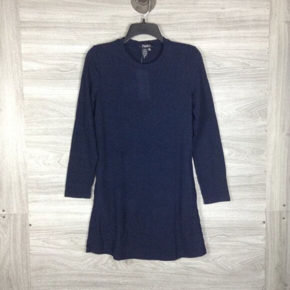 Papillon Navy Long Sleeve Knit Dress - Picture 5 of 6